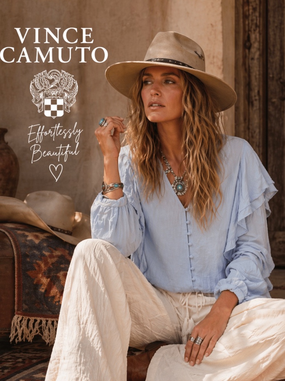 Vince Camuto, Smoky Blue Blouse, Absolutely Beautiful,Romantic,Elegant, Size M